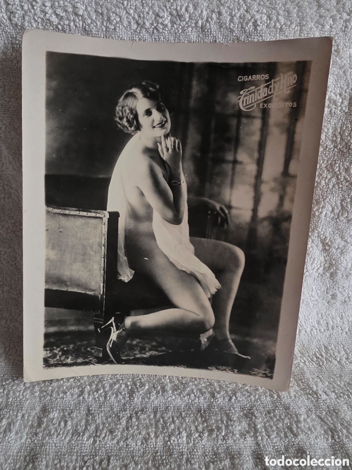 Fotograf&iacute;a antigua: FOTO GRAN TAMA&Ntilde;O. ER&Oacute;TICA. PUBLICIDAD DE TABACO