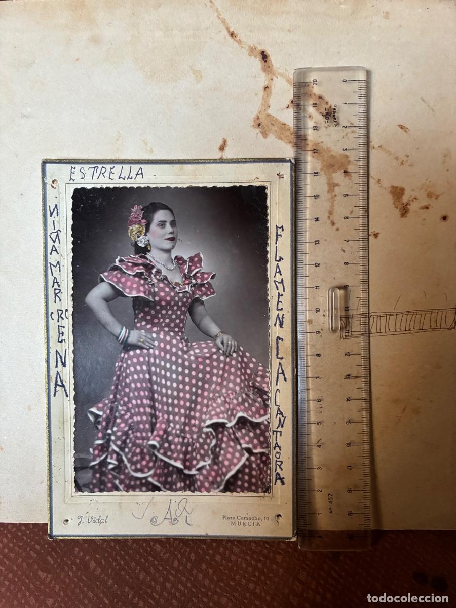 Fotograf&iacute;a antigua: MURCIA FLAMENCO FOTO DE ESTRELLA FLAMENCA Y CANTAORA FOTOG J . VIDAL