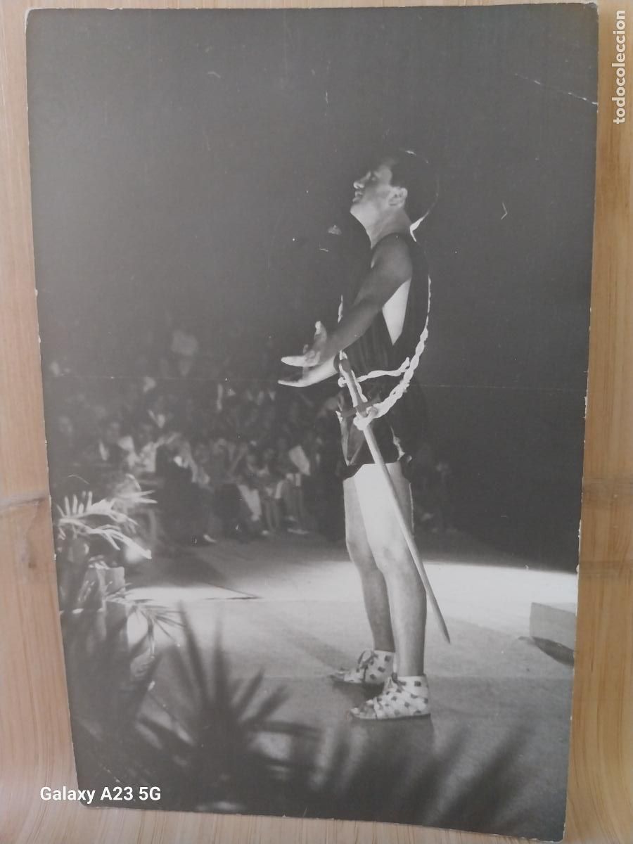 Fotograf&iacute;a antigua: REPRESENTACION TEATRO ROMANO ACTORES ACTOR FOTO PARTICULAR 14X9CMS *-**