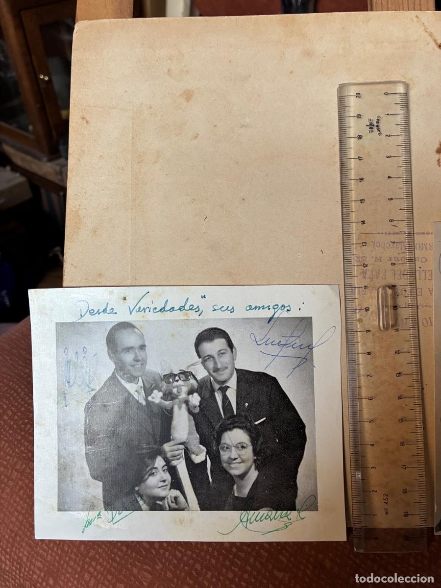 Fotograf&iacute;a antigua: M&Uacute;SICA FOTO DEDICADA GRUPO VARIEDADES A&Ntilde;OS 50/60