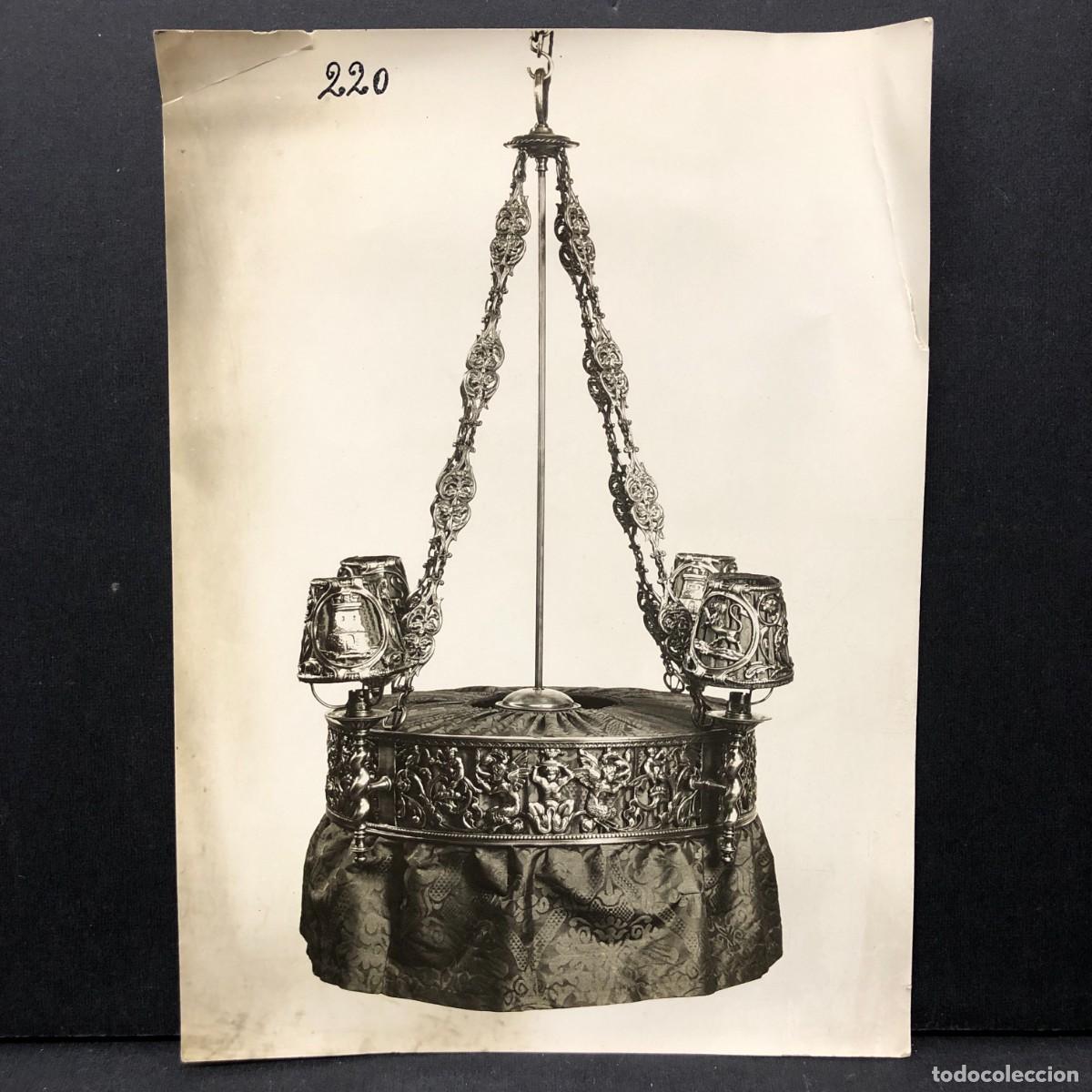 Fotograf&iacute;a antigua: ANTIGUA FOTOGRAFIA - LAMPARA VOTIVA - SIGLO XVIII - 16,5 X 12 CM / 5465