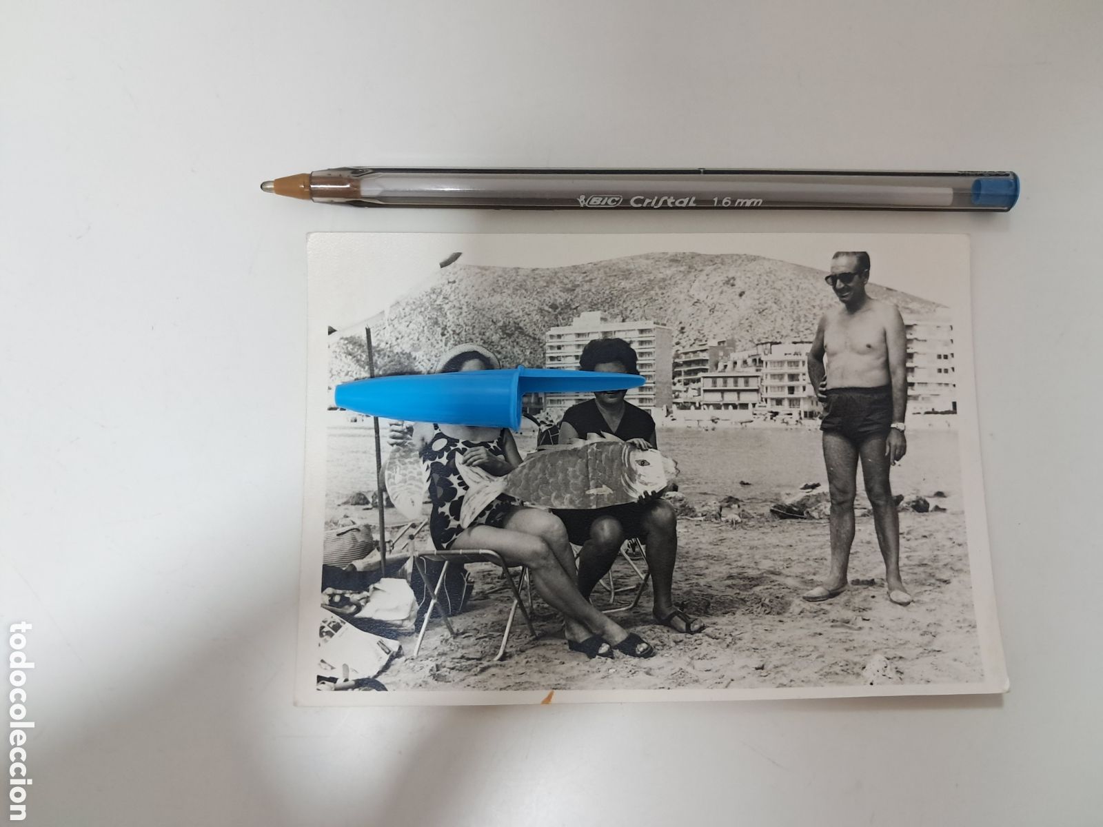 Fotograf&iacute;a antigua: ANTIGUA FOTO FOTOGRAFIA PLAYA DE CULLERA A&Ntilde;OS 60 ( 26-10)