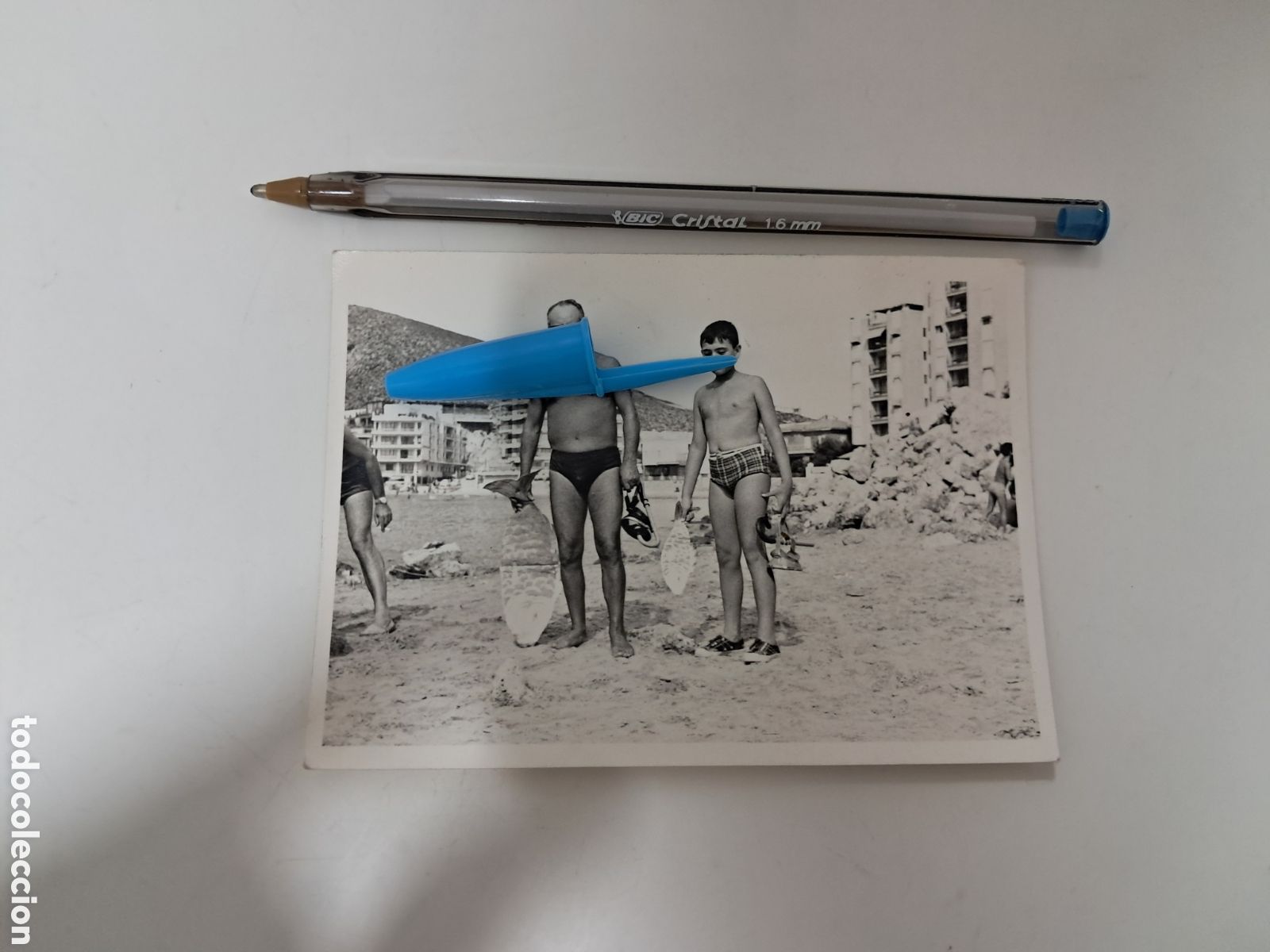 Fotograf&iacute;a antigua: ANTIGUA FOTO FOTOGRAFIA PLAYA DE CULLERA A&Ntilde;OS 60 ( 26-10)