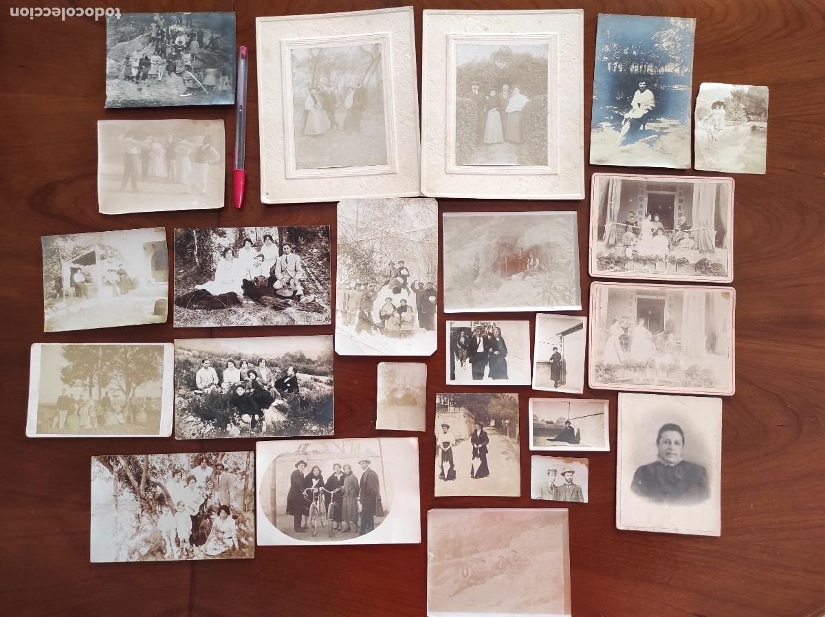 Fotograf&iacute;a antigua: CONJUNTO DE 24 FOTOGRAF&Iacute;AS MUY ANTIGUAS DE PERSONAS DE ONTENYENT (VALENCIA) Y ALREDEDORES