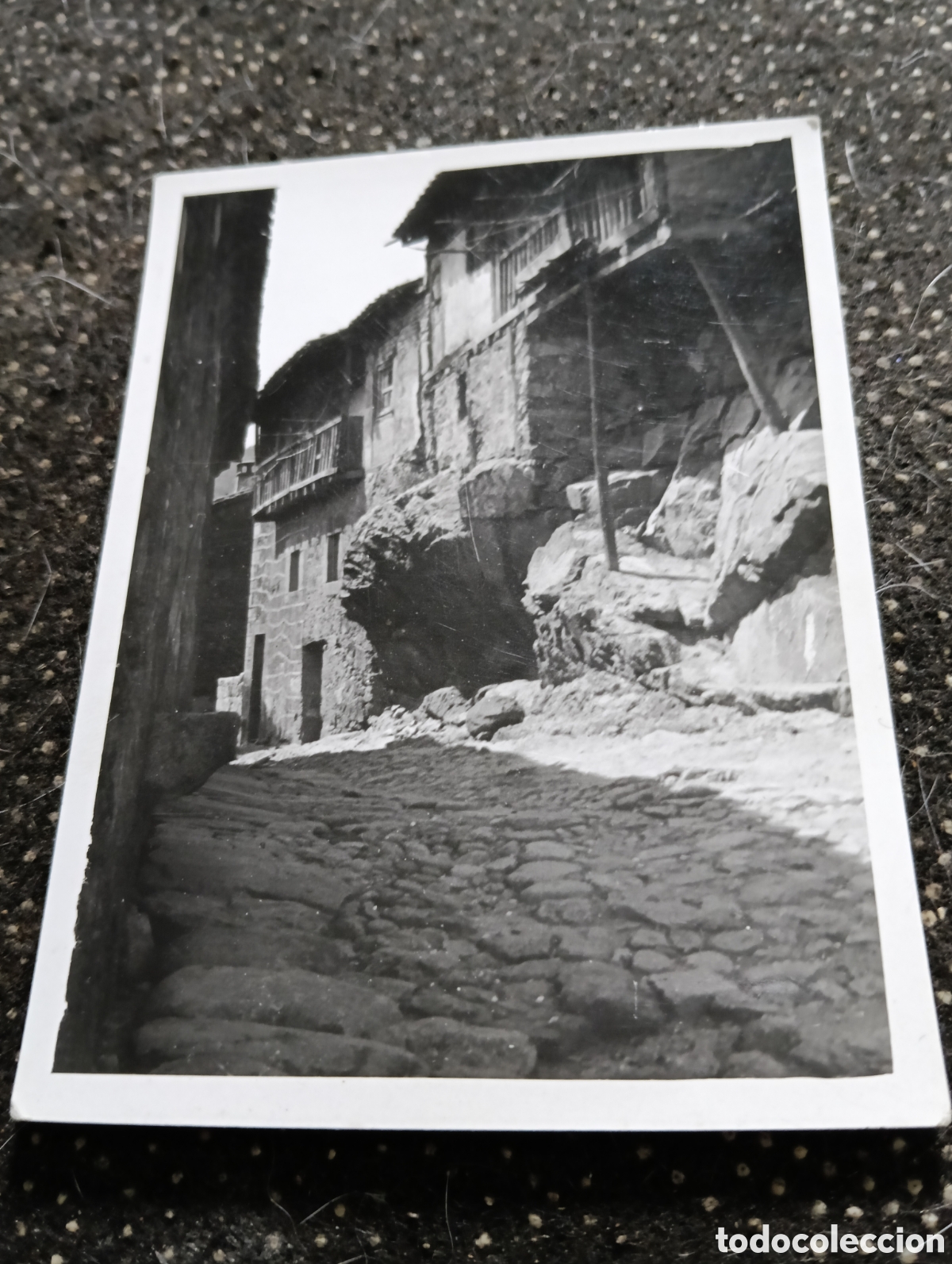 Fotograf&iacute;a antigua: 1958 Fotograf&iacute;a de una calle de Alberca provincia de Salamanca tama&ntilde;o 10 x 7, 5 cm