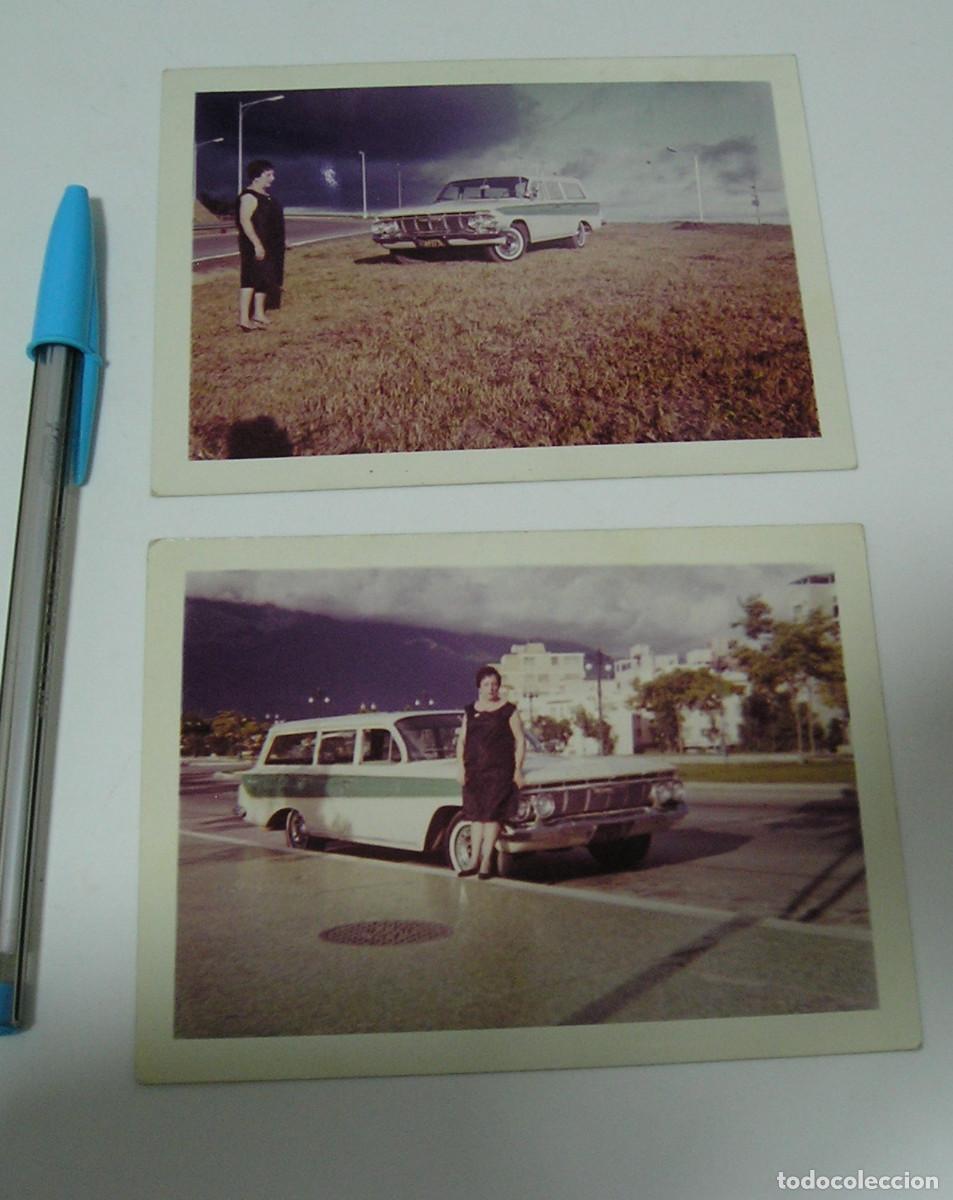 Fotograf&iacute;a antigua: FOTO FOTOGRAFIA COCHE ANTIGUO A&Ntilde;OS 50 LOTE DE 2 FOTOS (26-10)