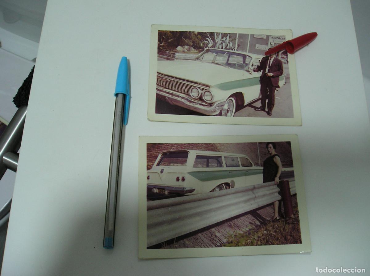 Fotograf&iacute;a antigua: FOTO FOTOGRAFIA COCHE ANTIGUO A&Ntilde;OS 50 LOTE DE 2 FOTOS (26-10)