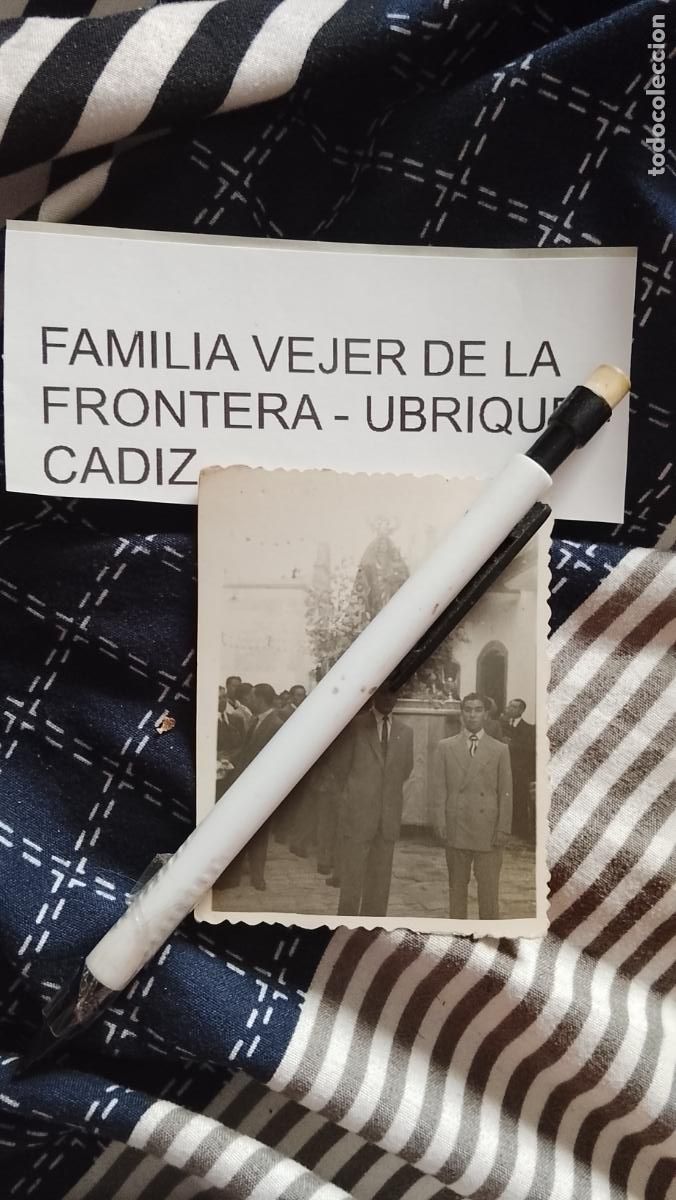 Fotografia antica: FOTOGRAFIA ANTIGUA FAMILIA VEJER - UBRIQUE - CADIZ . virgen de la oliva agosto 1951
