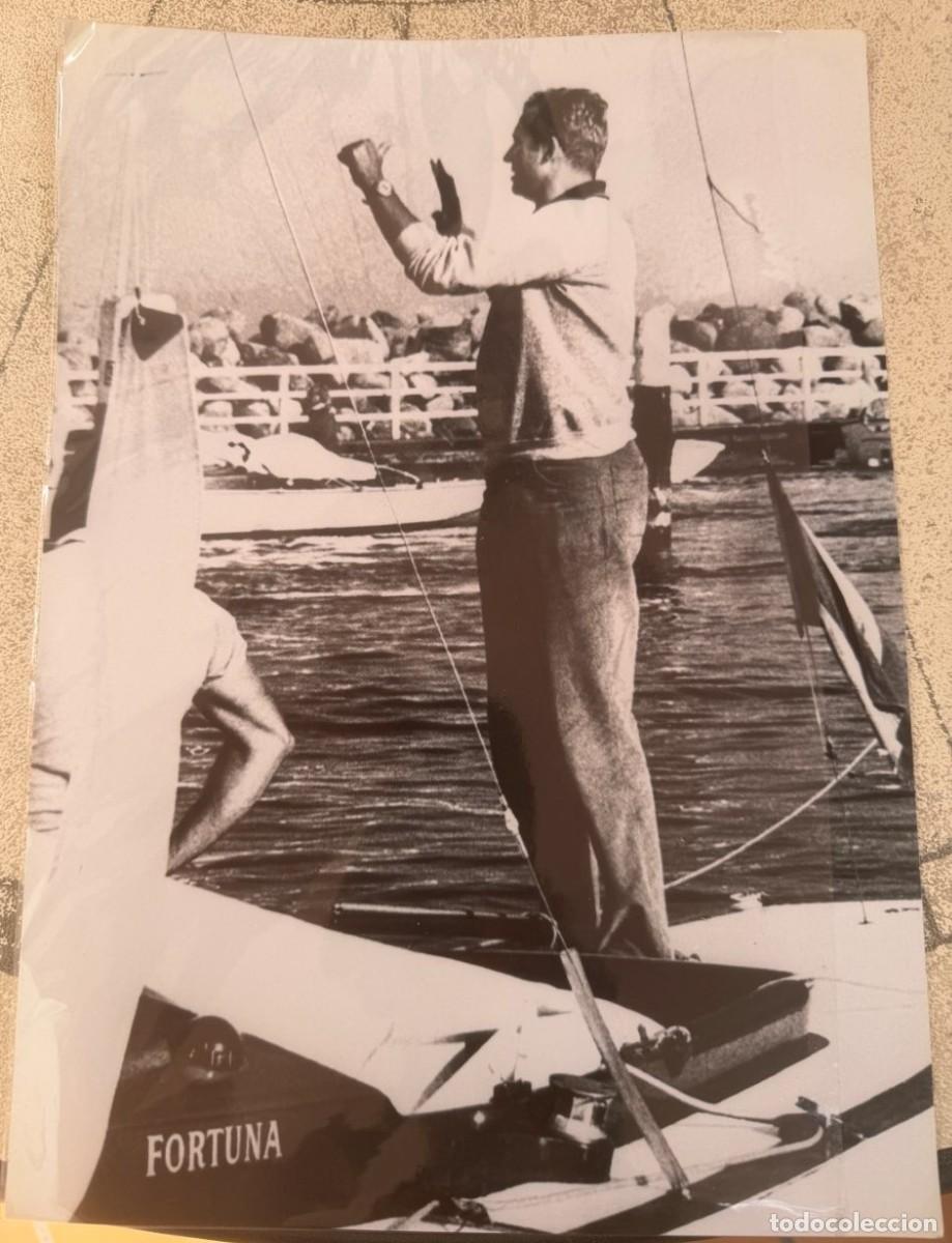 Fotograf&iacute;a antigua: EL REY JUAN CARLOS A BORDO DEL FORTUNA EN LA OLIMPIADA DE MUNICH 1.972 - FOTO- EFE