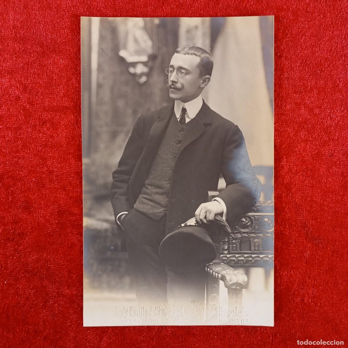 Antique Photography: RETRATO MASCULINO - EMILIO NAPOLE&Oacute;N - BARCELONA - MODERNISTA - C. 1900 - FOTOGRAF&Iacute;A / 771
