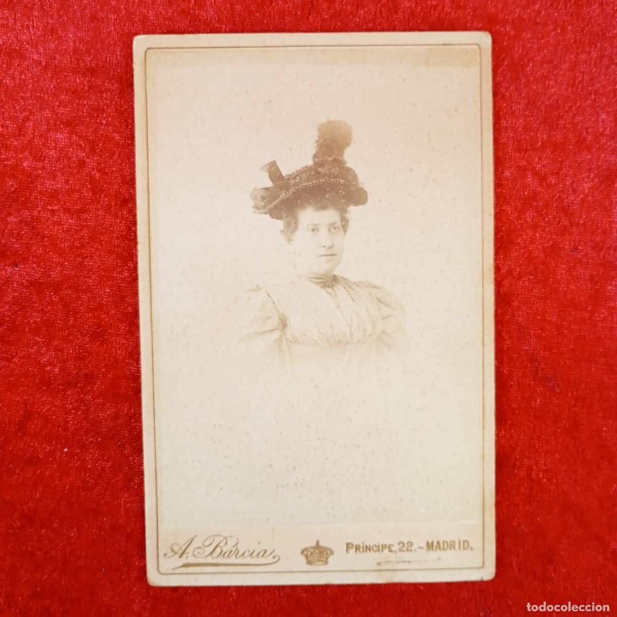 Antique Photography: FOTOGRAF&Iacute;A - A. BARCIA - PR&Iacute;NCIPE, 22 - MADRID - RETRATO DE DAMA MODERNISTA - C. 1900 / 773