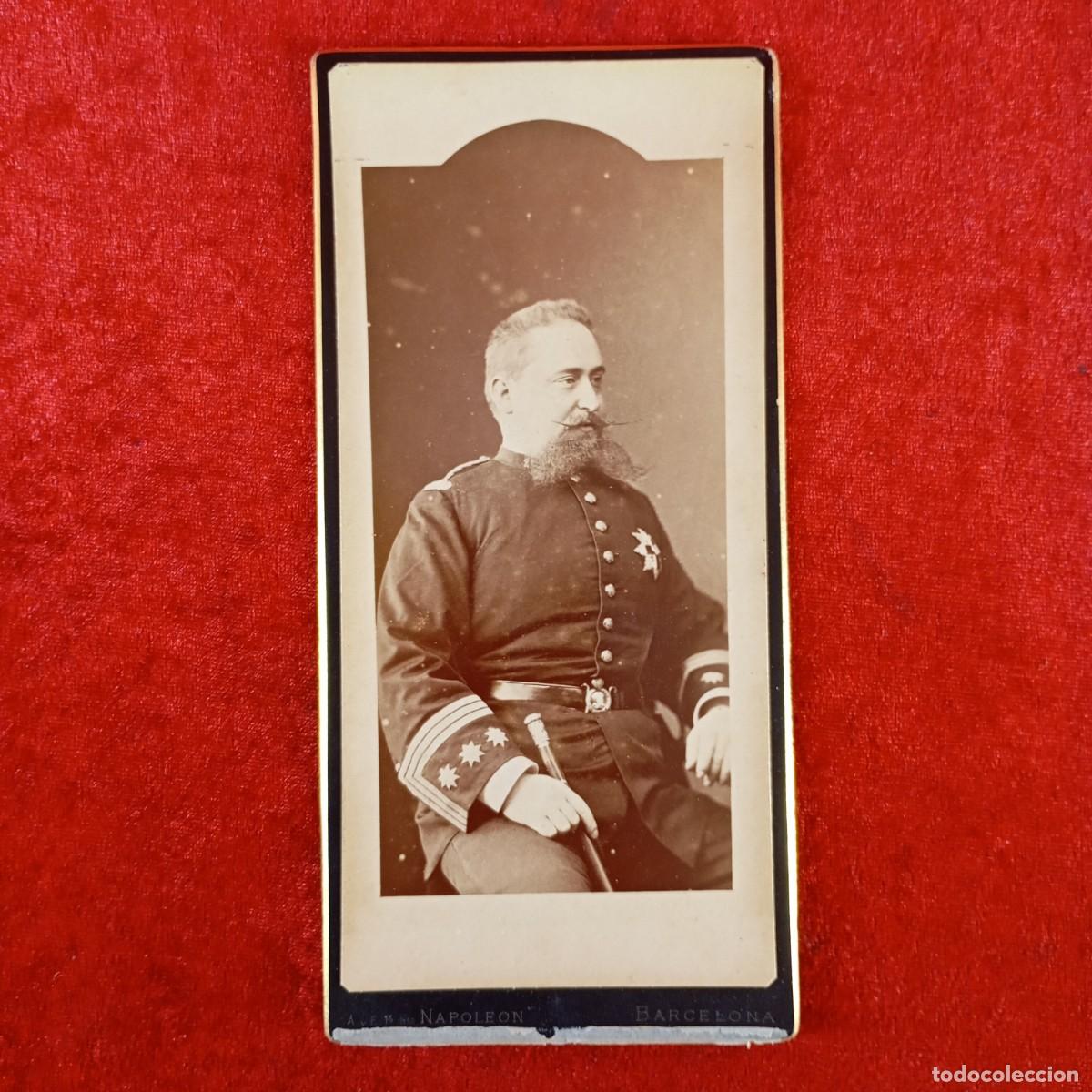 Antique Photography: FOTOGRAF&Iacute;A - RETRATO DE UN MILITAR - NAPOLEON - BARCELONA - MODERNISTA - C. 1890 - RAR&Iacute;SIMA / 775