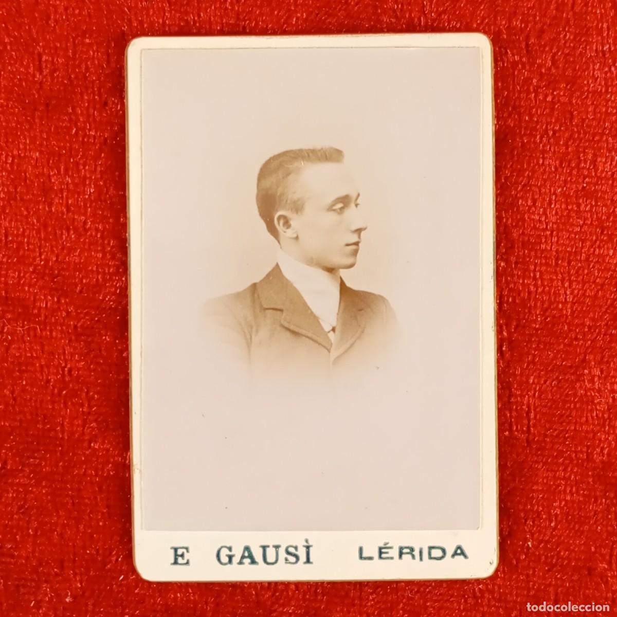 Antique Photography: FOTOGRAF&Iacute;A - RETRATO MASCULINO - E. GAUS&Iacute; - L&Eacute;RIDA - RAMBLA FERNANDO, 4 - MODERNISTA - 1899 / 784