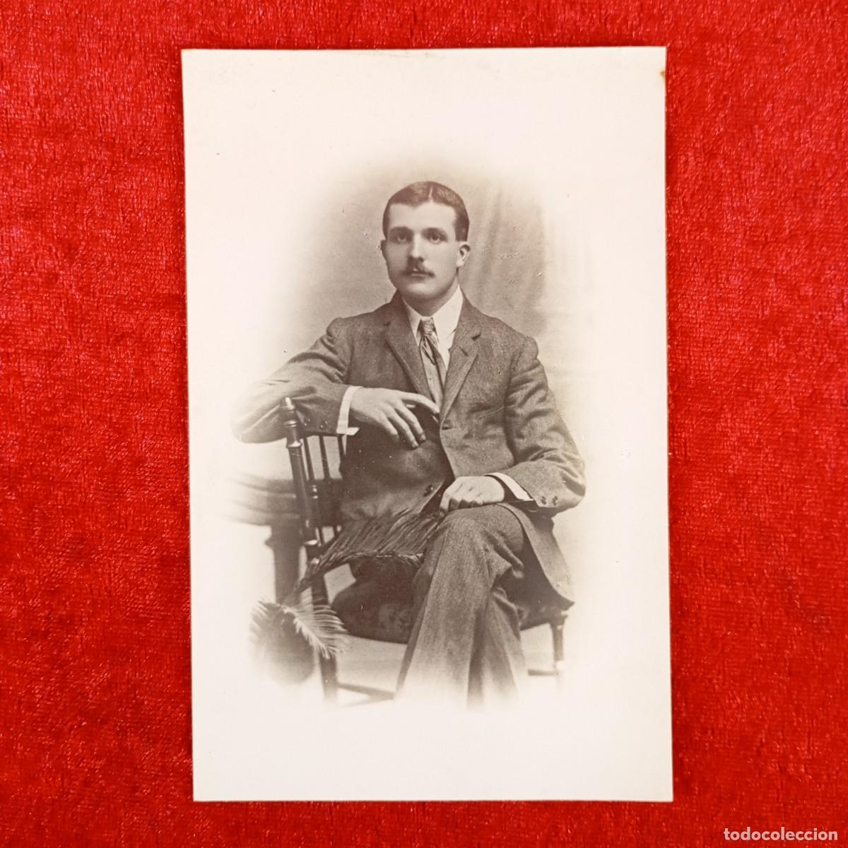 Antique Photography: FOTOGRAF&Iacute;A - RETRATO MASCULINO - A. BAR&Oacute; - RAMBLA DE ESTUDIOS, 9 - BARCELONA - MODERNISTA / 789