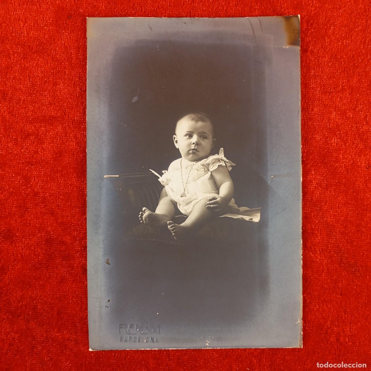 Antique Photography: FOTOGRAF&Iacute;A INFANTIL - RETRATO DE UN BEB&Eacute; - NI&Ntilde;O PEQUE&Ntilde;O - MODERNISTA - RENOM - BARCELONA / 795