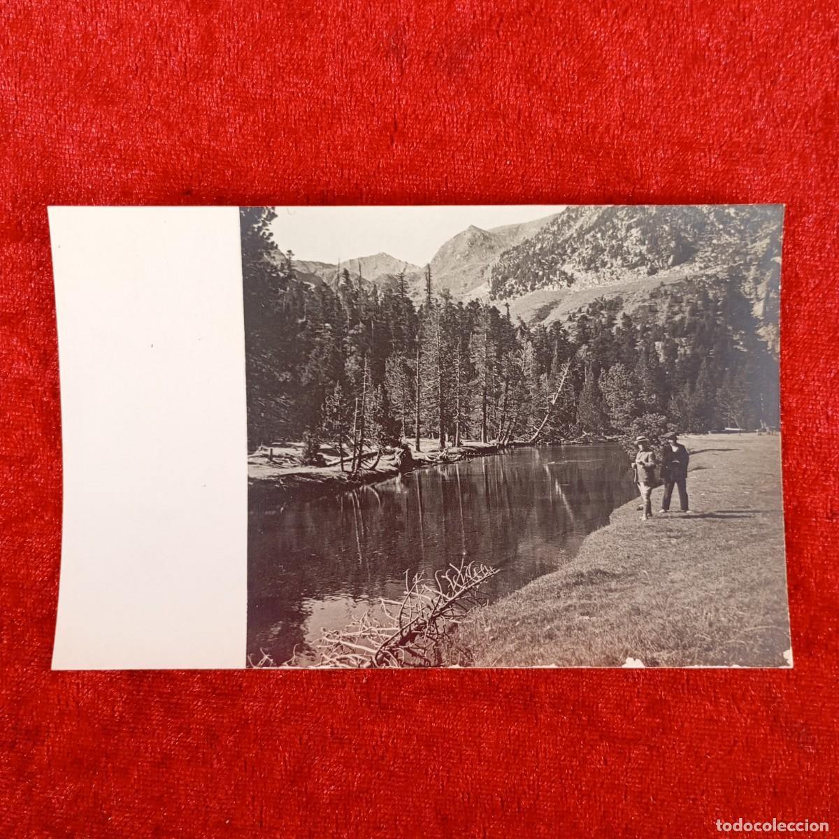 Fotograf&iacute;a antigua: FOTOGRAF&Iacute;A - PIRINEO CATAL&Aacute;N - EXCURSIONISTAS A LA ORILLA DEL R&Iacute;O - PIRINEO L&Eacute;RIDA - C. 1900 / 840