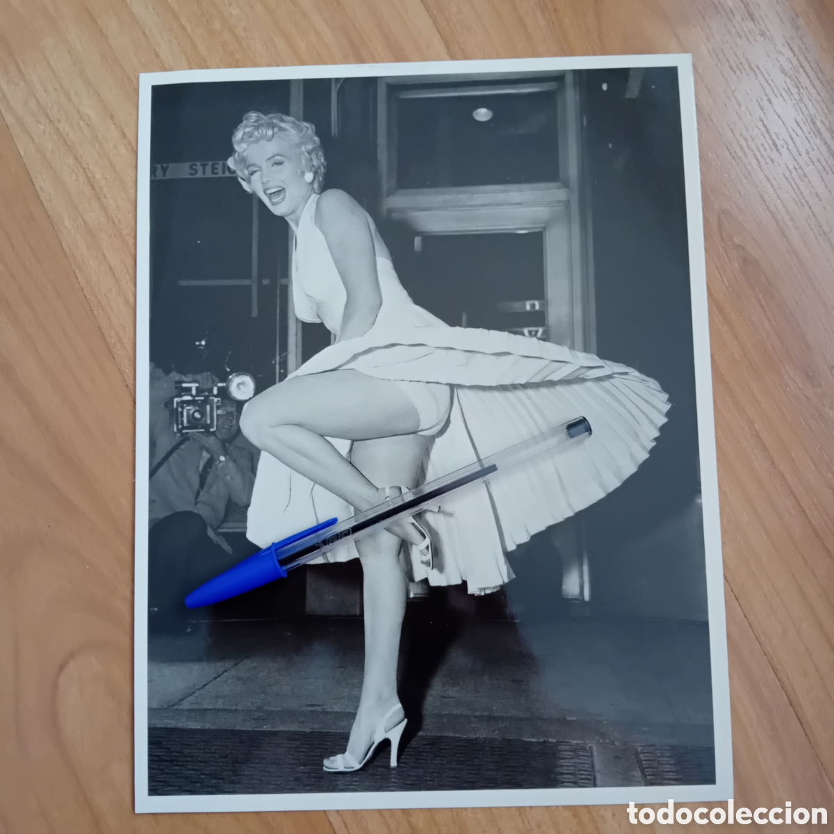 Fotograf&iacute;a antigua: MARILYN MONROE. TARJETON FOTOGRAFICO A&Ntilde;OS 80