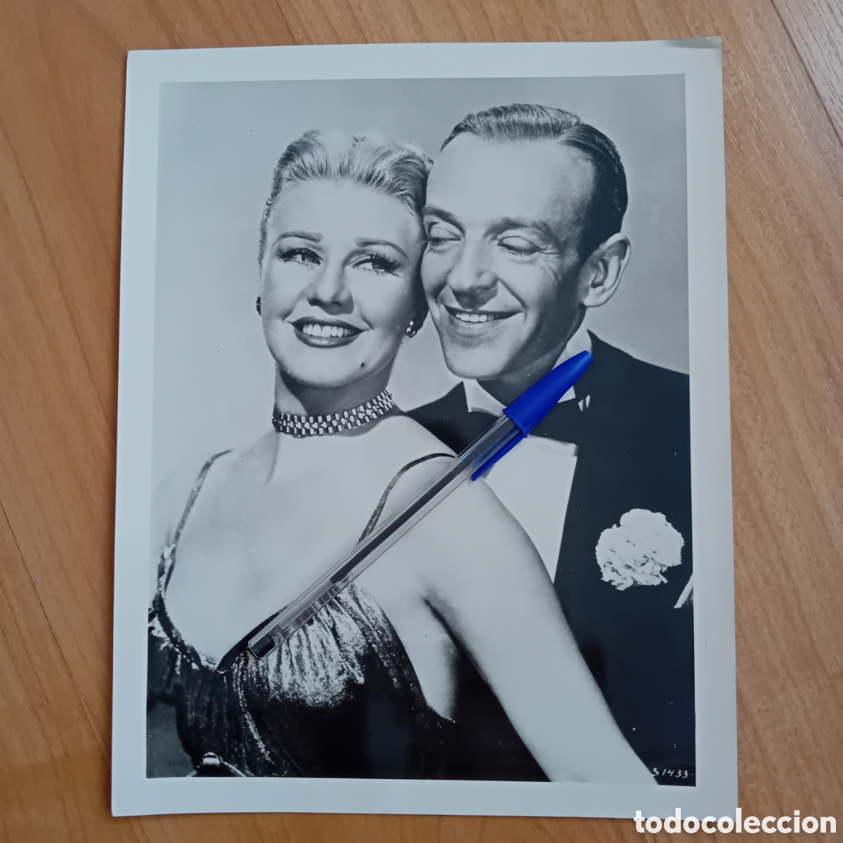 Fotograf&iacute;a antigua: GINGER ROGERS Y FRED ASTAIRE. REPRODUCCI&Oacute;N A&Ntilde;OS 70S