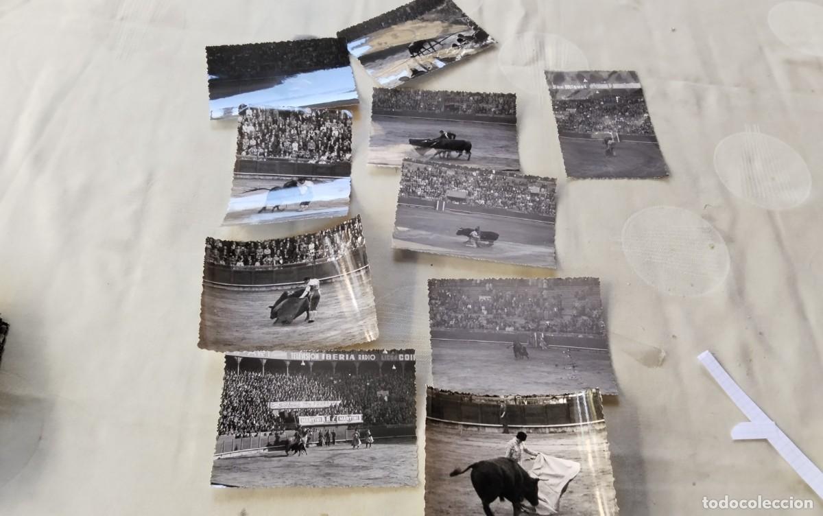 Fotograf&iacute;a antigua: LOTE DE 10 FOTOGRAFIAS ANTIGUAS TEMA TOROS , TROQUELADAS