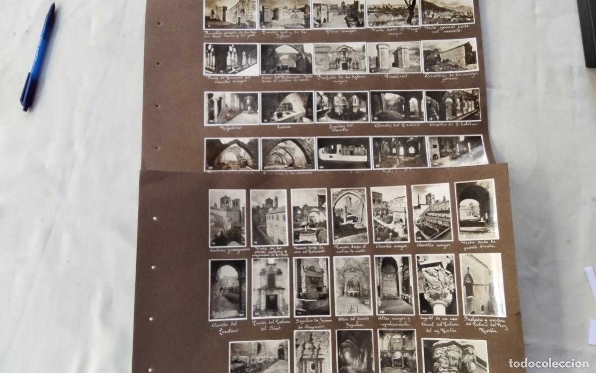 Fotograf&iacute;a antigua: POBLET , DOS LAMINAS CON 39 VISTAS FOTOGRAFICAS ANTIGUAS , VER FOTOS Y DESCRIPCION