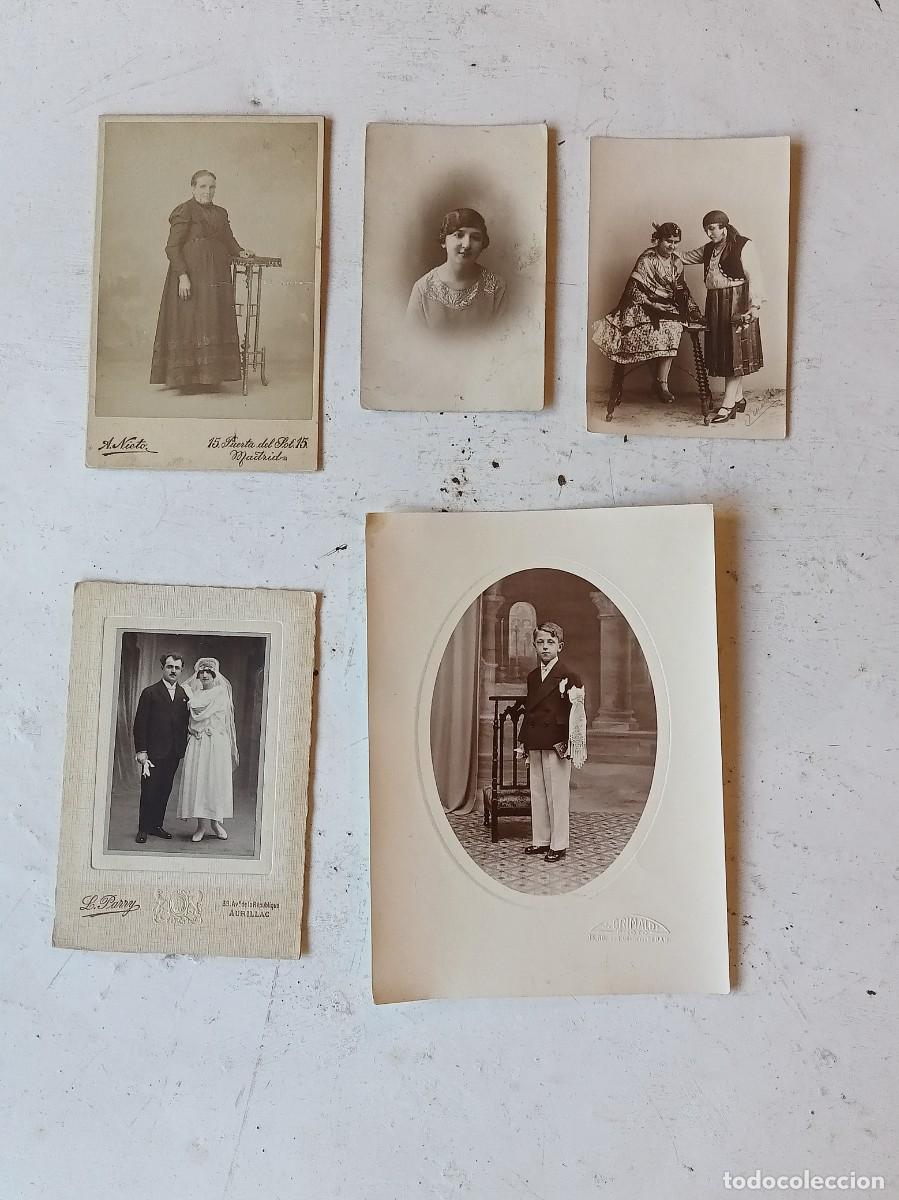 Alte Fotografie: Lote de 5 fotograf&iacute;as antiguas