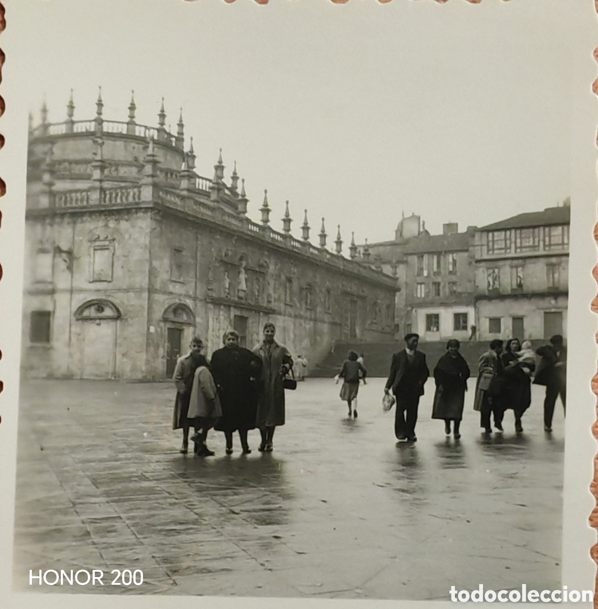 Fotograf&iacute;a antigua: Foto - Santiago de Compostela. Plaza de la Quintana - A&ntilde;os 40-50
