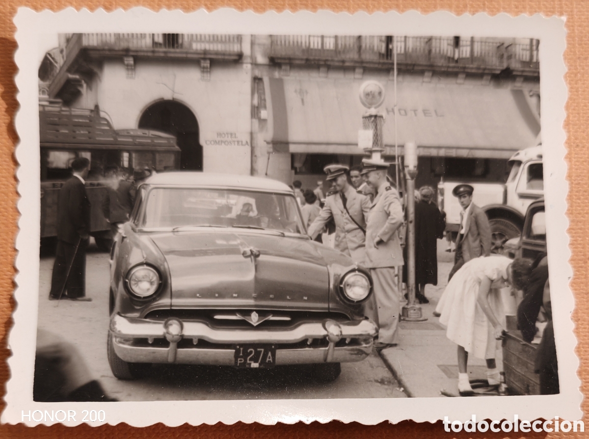 Fotograf&iacute;a antigua: Foto - Santiago. Hotel Compostela. Plaza de Galicia - A&ntilde;os 50