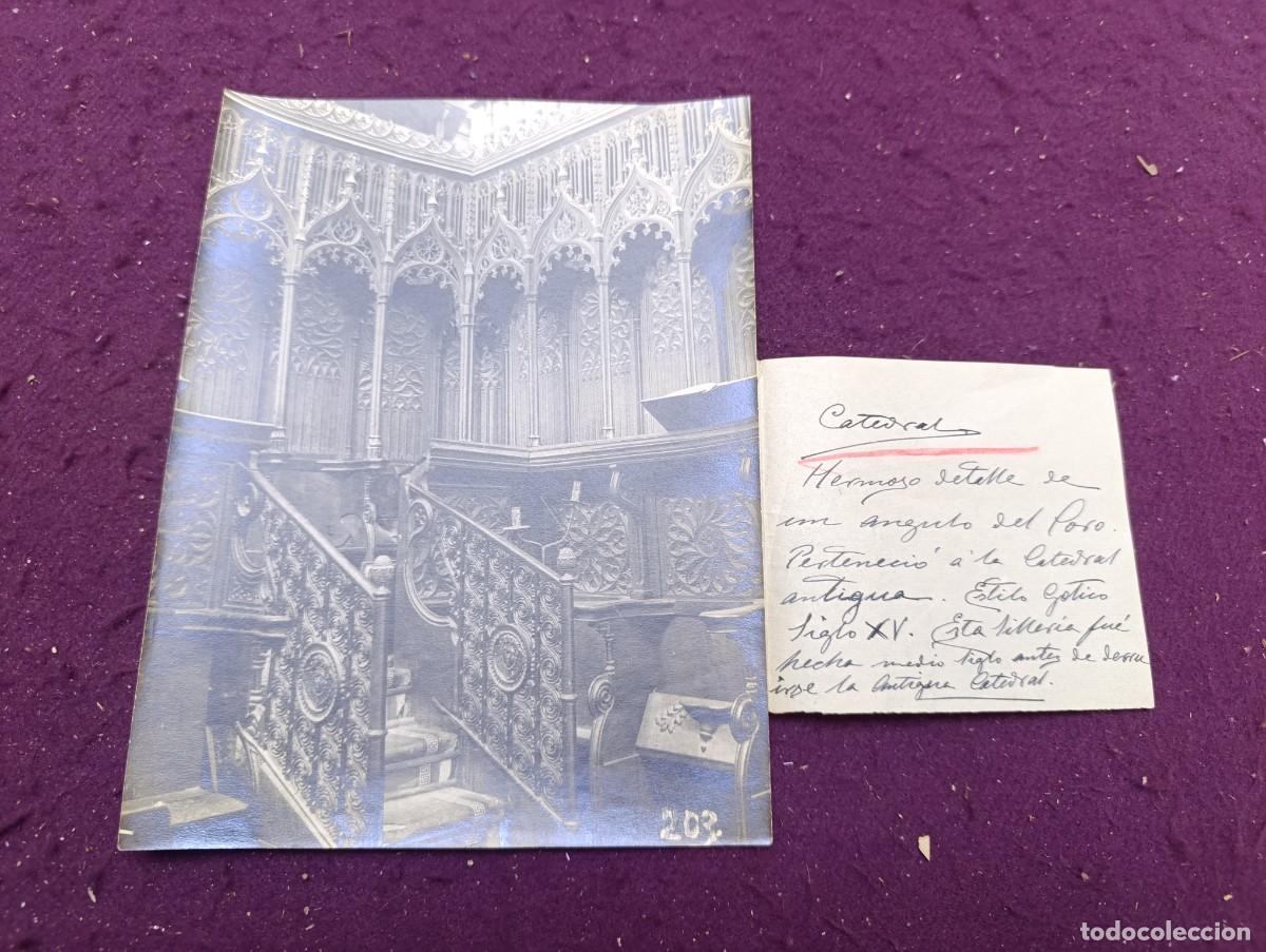 Fotograf&iacute;a antigua: Antigua fotograf&iacute;a en b/n, Catedral de Burgos, Fot. A. Badillo, sello al dorso