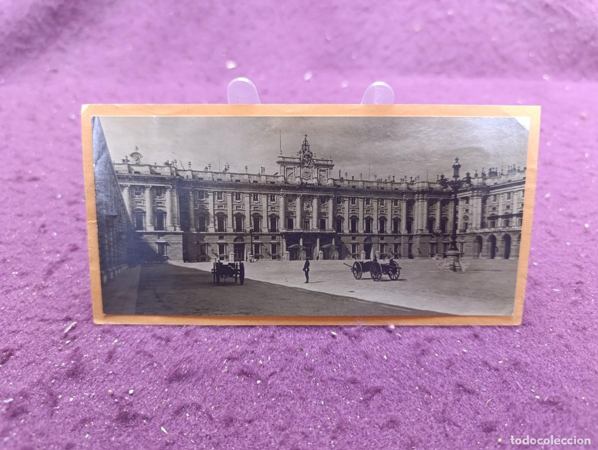 Fotograf&iacute;a antigua: Antigua fotograf&iacute;a de Archivo, Palacio Real de Madrid, Prensa Gr&aacute;fica, sello al dorso