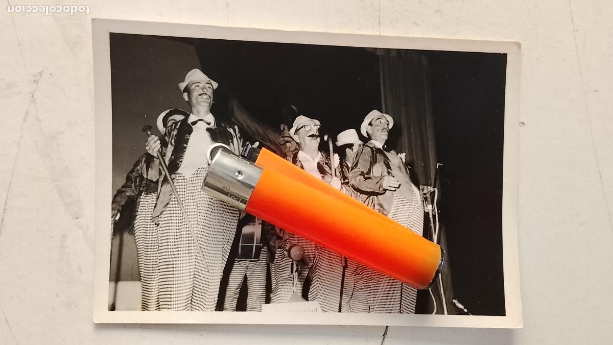 Fotograf&iacute;a antigua: CARNAVAL DE CADIZ ANTIGUA FOTOGRAFIA AGRUPACION ORIGINAL DE EPOCA