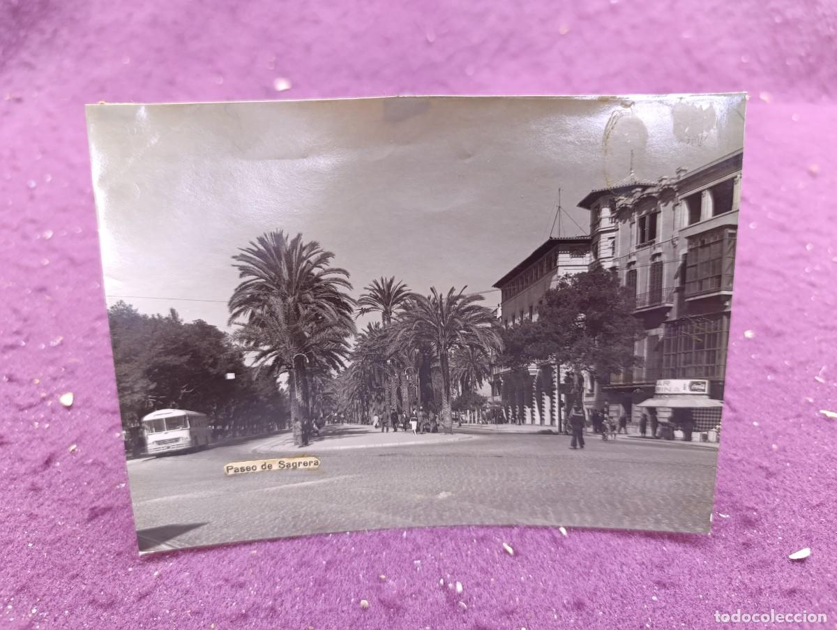 Fotografia antiga: Antigua fotograf&iacute;a de Archivo, Paseo de Sagrera, Palma de Mallorca, con notas al dorso