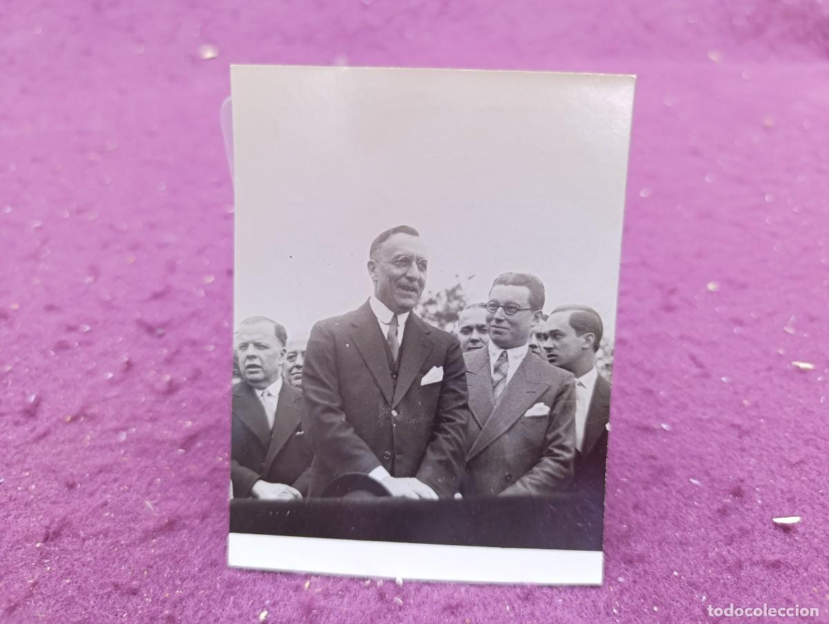 Alte Fotografie: Antigua fotograf&iacute;a de Archivo, Embajador espa&ntilde;ol Ramiro de Maeztu, sello fot&oacute;grafo y notas