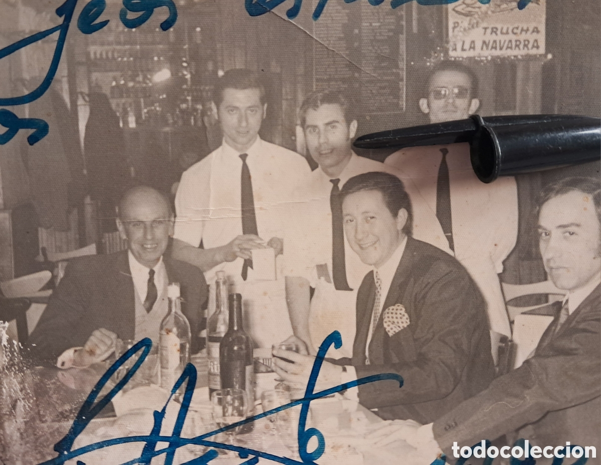 Fotograf&iacute;a antigua: ANTIGUA FOTO FOTOGRAFIA LUIS AGUILE DEDICADA Y FIRMADA 1970