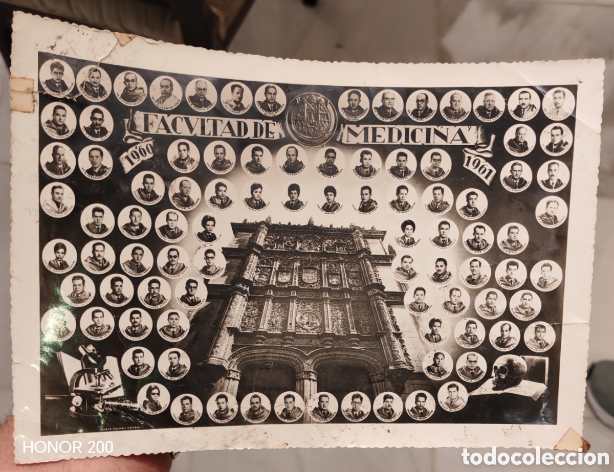 Fotograf&iacute;a antigua: Orla Universidad de Salamanca - Facultad de Medicina Curso 1960-1961