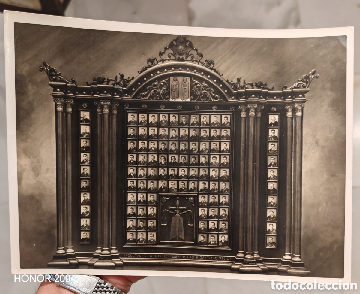 Fotograf&iacute;a antigua: Orla Universidad Santiago Compostela - Facultad de Derecho Curso 1956-57