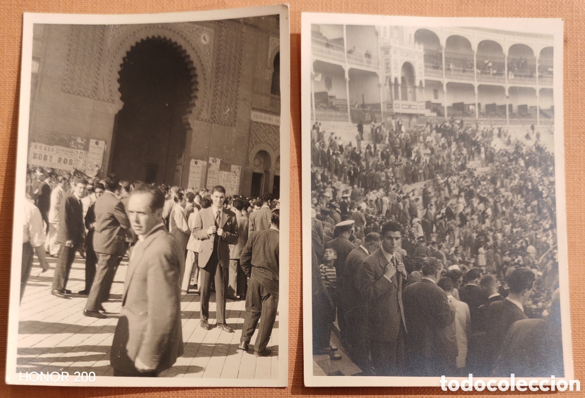Fotograf&iacute;a antigua: Lote 2 Fotos - Tarde de Toros en Las Arenas Barcelona. A&ntilde;os 55-60