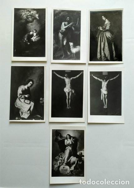 Fotograf&iacute;a antigua: Lote de 7 fotograf&iacute;as de pintura espa&ntilde;ola. Sello de M. Moreno, fot&oacute;grafo de arte. Sevilla