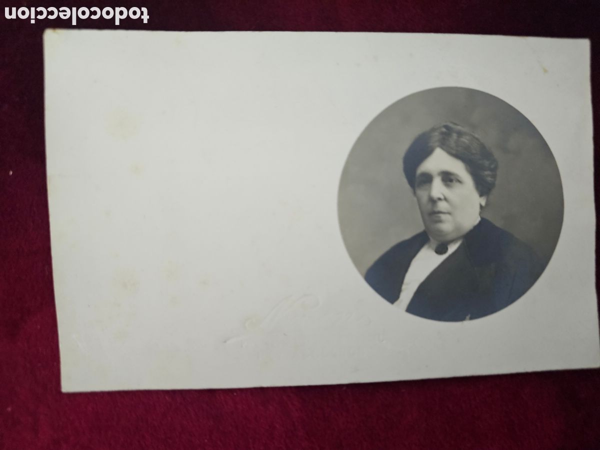 Fotograf&iacute;a antigua: Tarjeta Postal Antigua de &Eacute;poca &ndash; Retrato de Mujer (Espa&ntilde;a, principios del S. XX)