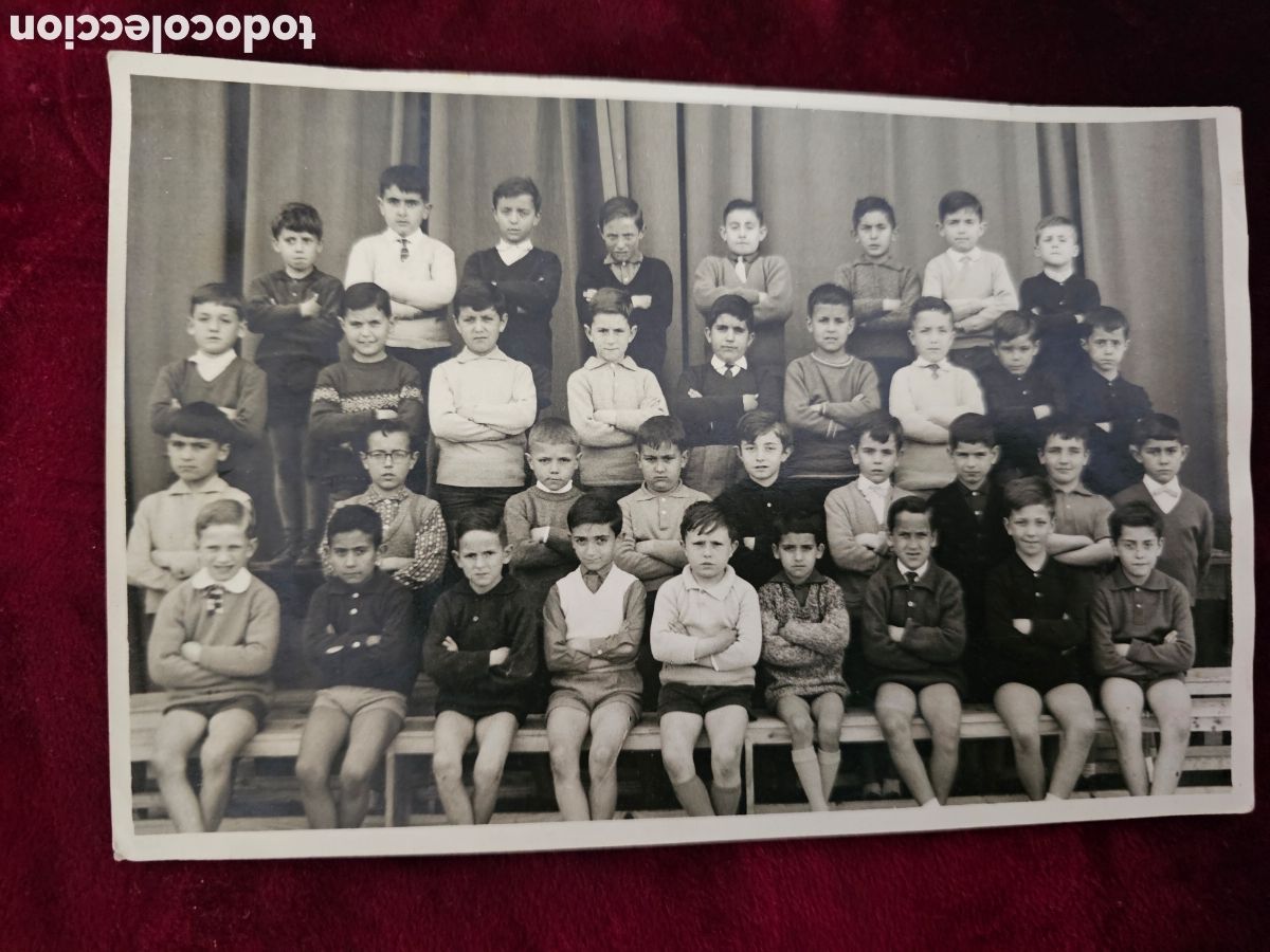 Alte Fotografie: Fotograf&iacute;a Antigua Escolar Blanco y Negro (A&ntilde;os 50/60) &ndash; Foto de Grupo / Coleccionismo