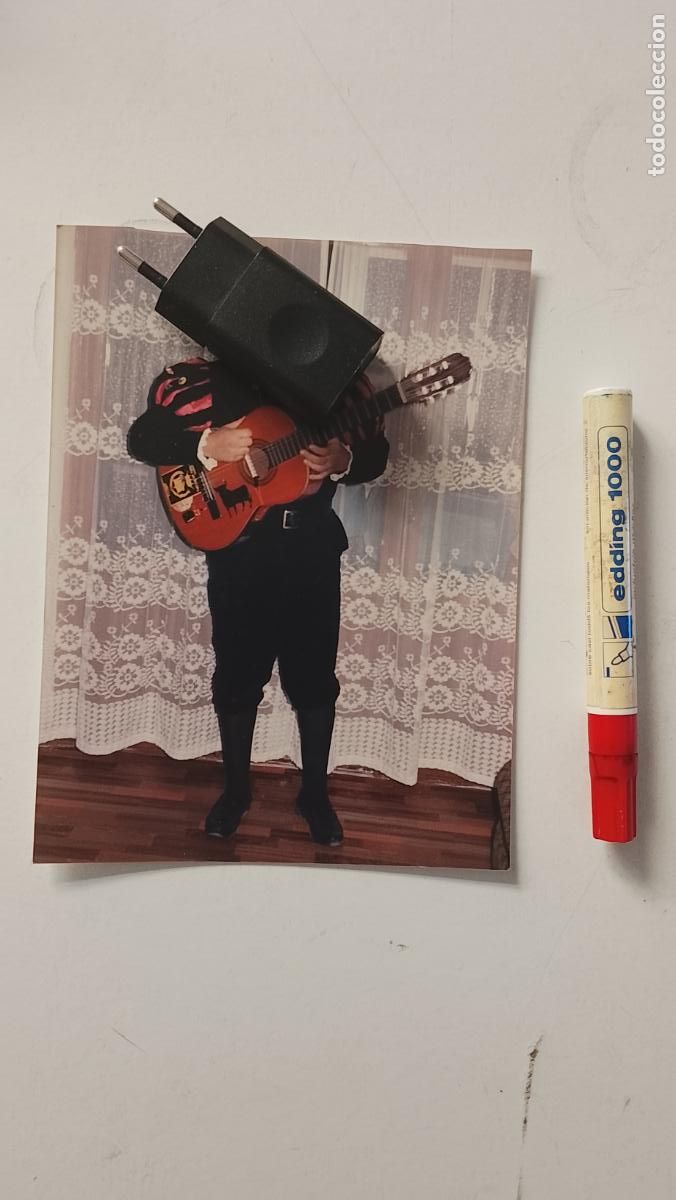 Fotograf&iacute;a antigua: FOTOGRAFIA GRANDE 20X15 TUNO TUNA ESTUIDANTINA GUITARRA RONDA