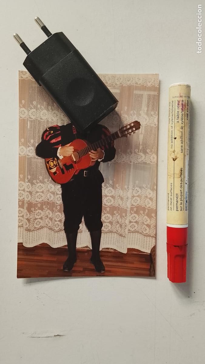 Fotograf&iacute;a antigua: FOTOGRAFIA MEDIANA 10X15 TUNO TUNA ESTUIDANTINA GUITARRA RONDA