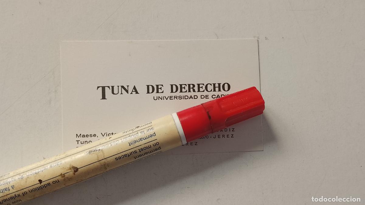 Fotograf&iacute;a antigua: TARJETA DE PRESENTACION TUNA ESTUDIANTINA UNIVERSIDAD DE CADIZ