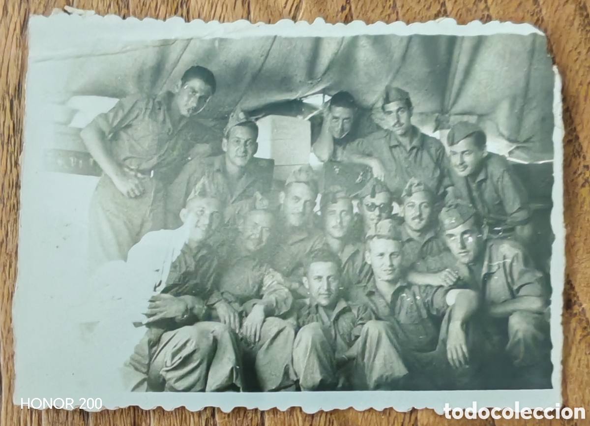 Fotograf&iacute;a antigua: Foto Militar - Campamento Monte la Reina, Zamora - Verano 1952