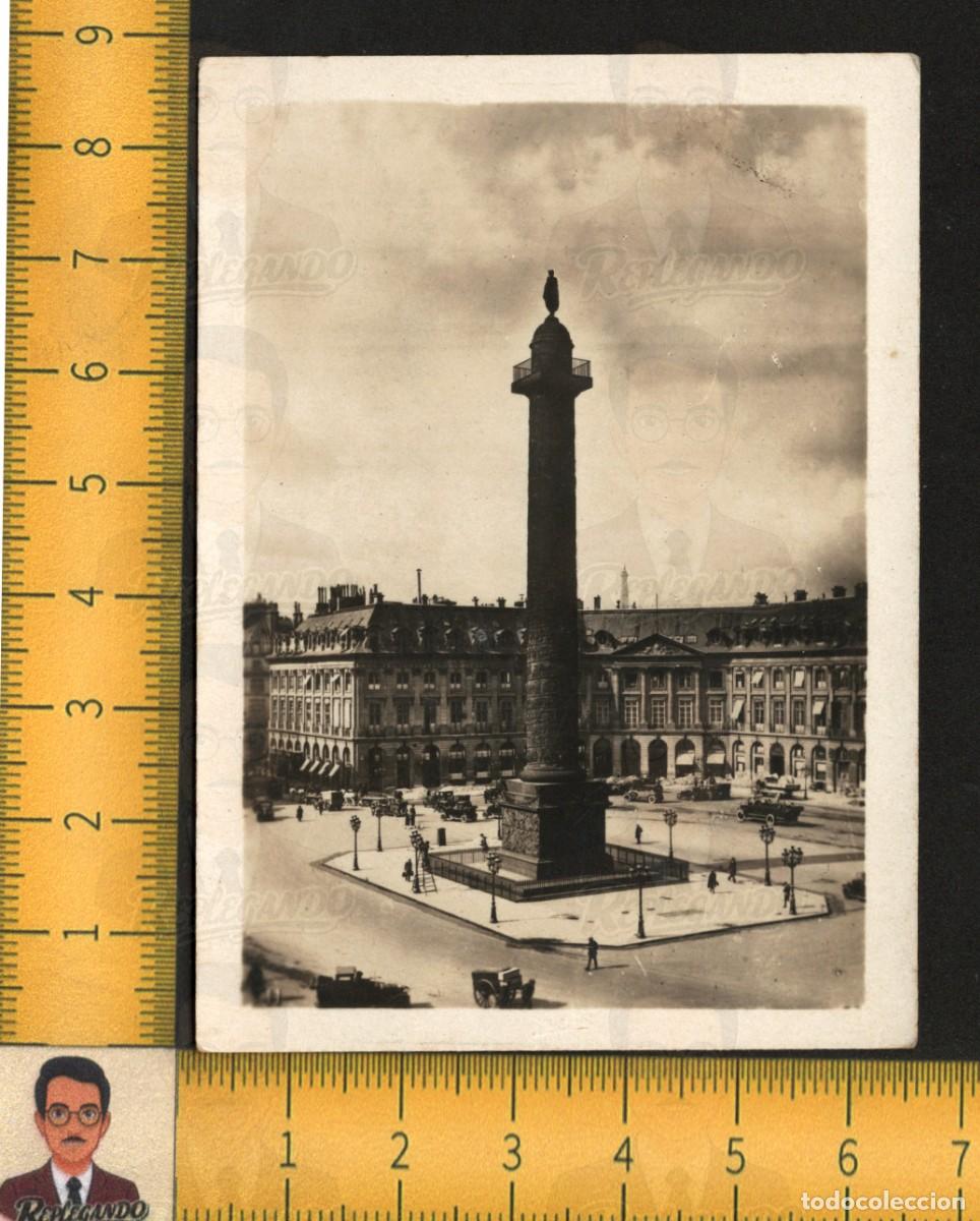 Fotograf&iacute;a antigua: PARIS PLACE VEND&Ocirc;ME COLONNE VEND&Ocirc;ME - AUTOMOBILES VOITURES ANCIENNES - PHOTOGRAPHIE FRANCE ANN&Eacute;ES 20
