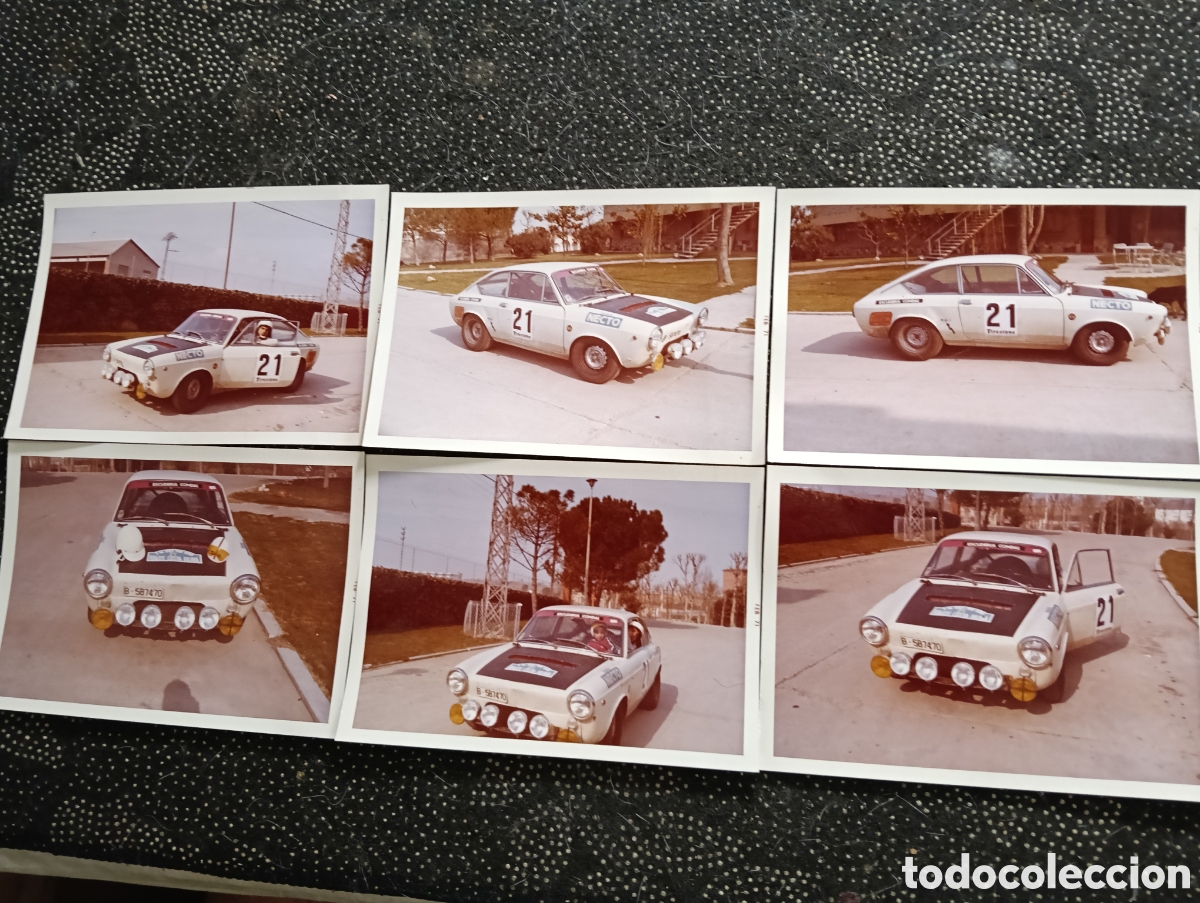 Fotograf&iacute;a antigua: 6 fotos - 1972 Rally subida San Cugat - Tibidabo Seat 850 Coup&eacute; Conductor: Jos&eacute; Mar&iacute;a Forrellad Fo