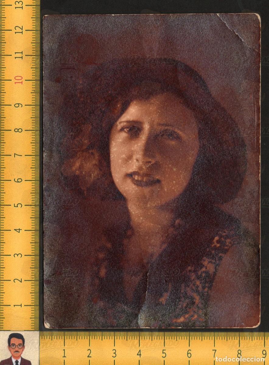 Fotograf&iacute;a antigua: RETRATO GUAPA MUJER CHICA JOVEN SOMBRERO SONRISA ARTE - FOTOGRAF&Iacute;A ANTIGUA ART&Iacute;STICA ESTUDIO A&Ntilde;OS 30