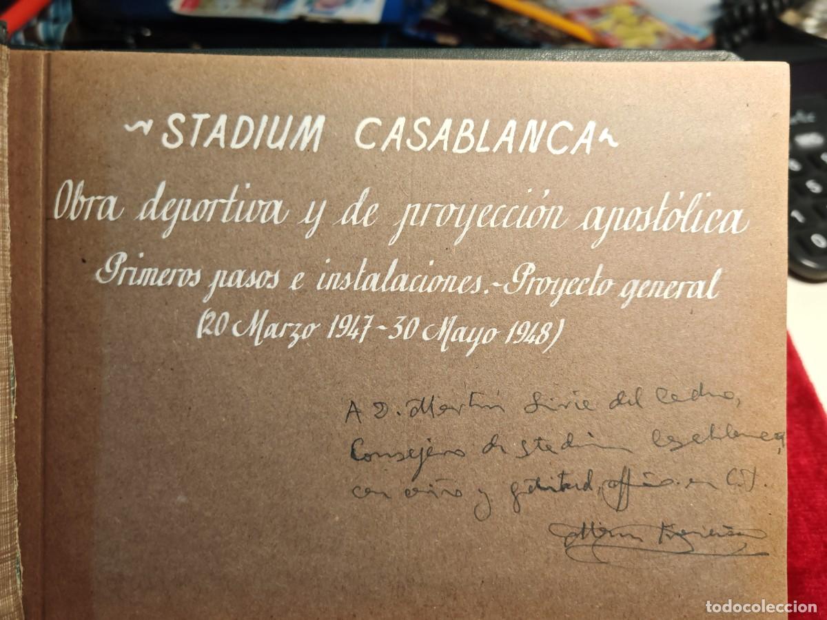 Fotograf&iacute;a antigua: Zaragoza stadium Casablanca album original fotograf&iacute;a oficial inauguraci&oacute;n 1948.