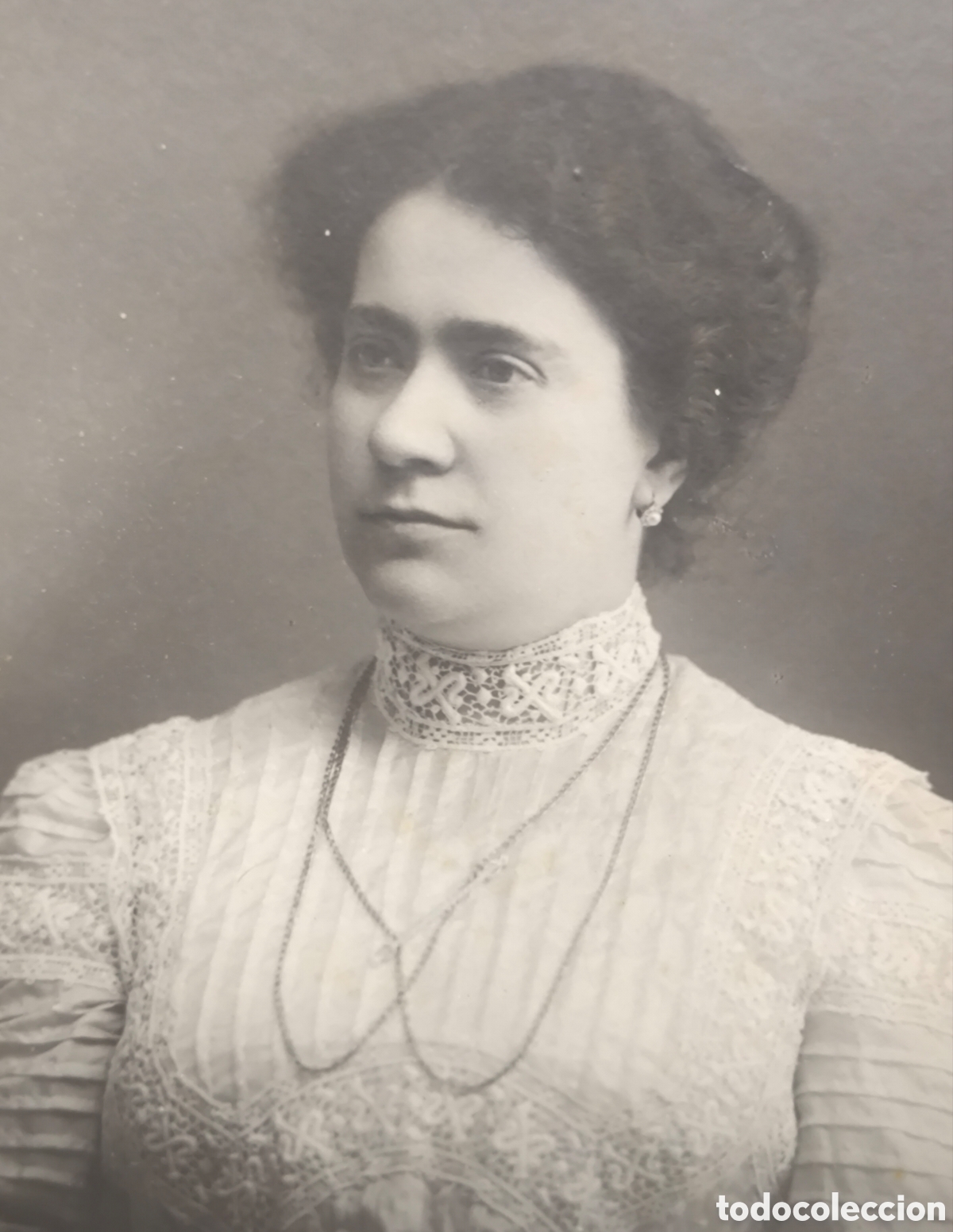 Fotograf&iacute;a antigua: FOTOGRAF&Iacute;A RETRATO DE ESTUDIO DAMA FOT&Oacute;GRAFO ENRIQUE IDELM&Oacute;N BURGOS 1912
