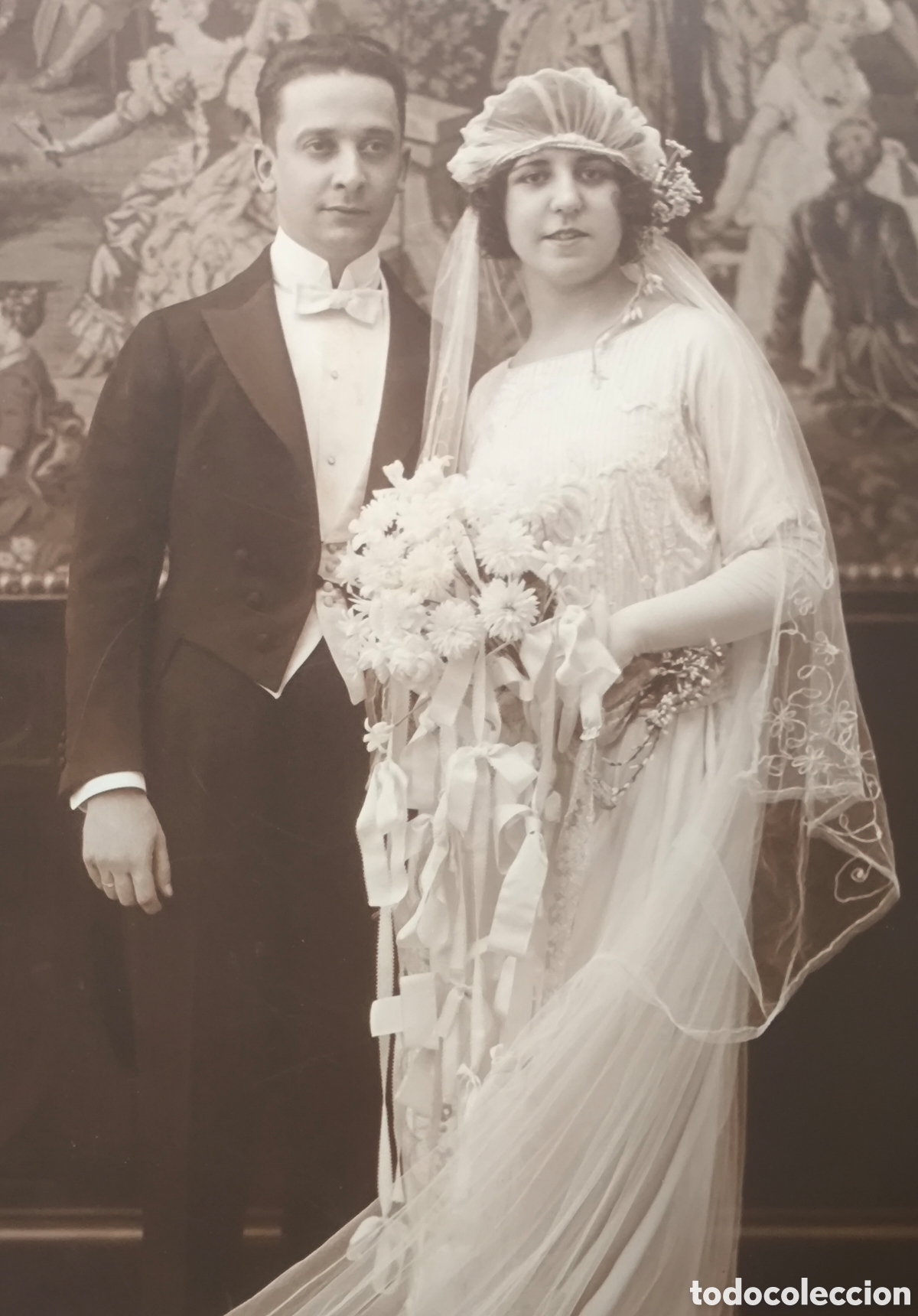 Fotograf&iacute;a antigua: CUBA FOTOGRAF&Iacute;A RETRATO DE ESTUDIO BODA FOT&Oacute;GRAFO M. PI&Ntilde;EIRO POSE LA HABANA C. 1910