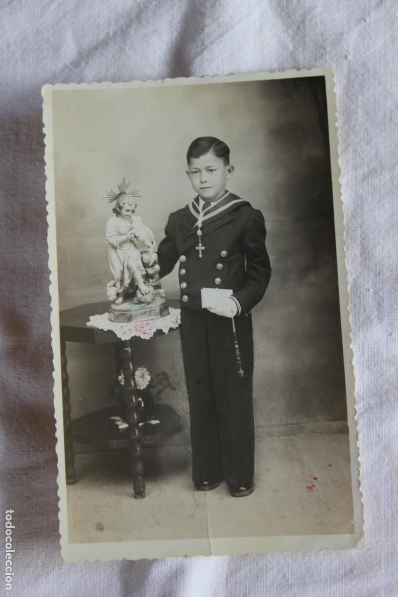 Fotograf&iacute;a antigua: NI&Ntilde;O DE COMUNICION 1946 VALDENEBRO DE LOS VALLES
